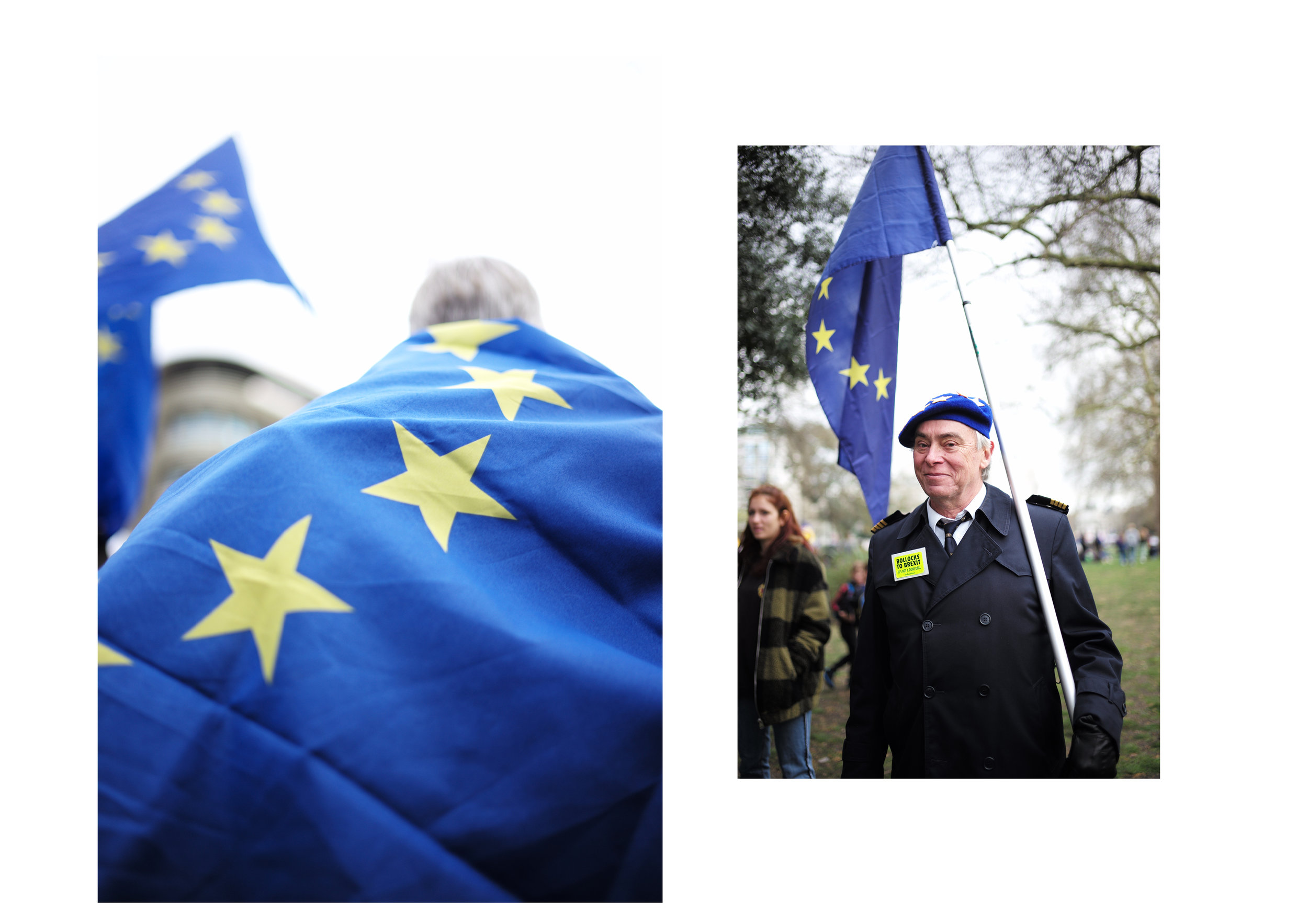 The People's Vote march, London — photograph by Tristan Bejawn
