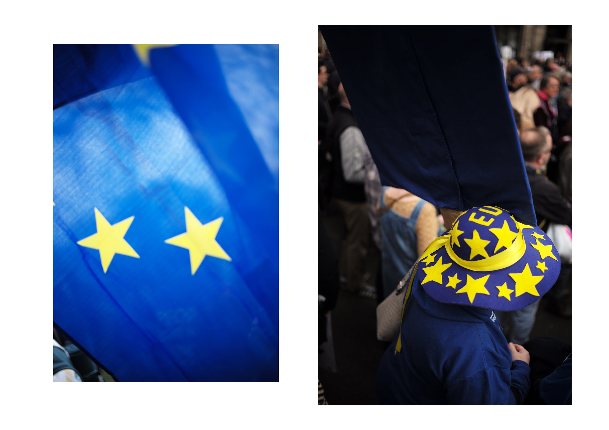 The People's Vote march, London — photograph by Tristan Bejawn