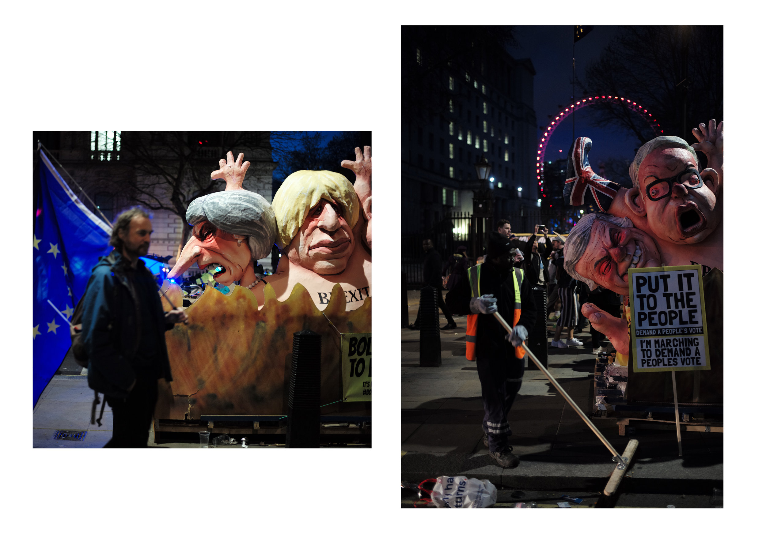 The People's Vote march, London — photograph by Tristan Bejawn