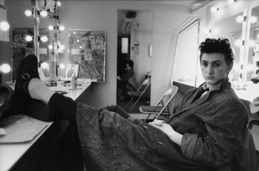 Sean Penn in his dressing room — photograph by Mary Ellen Mark
